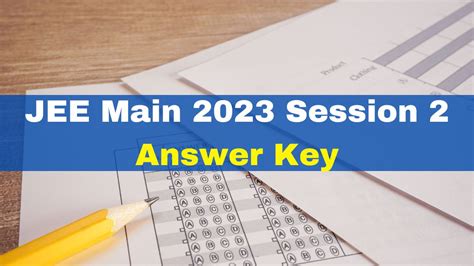 answer key challenge jee main 2023 nta